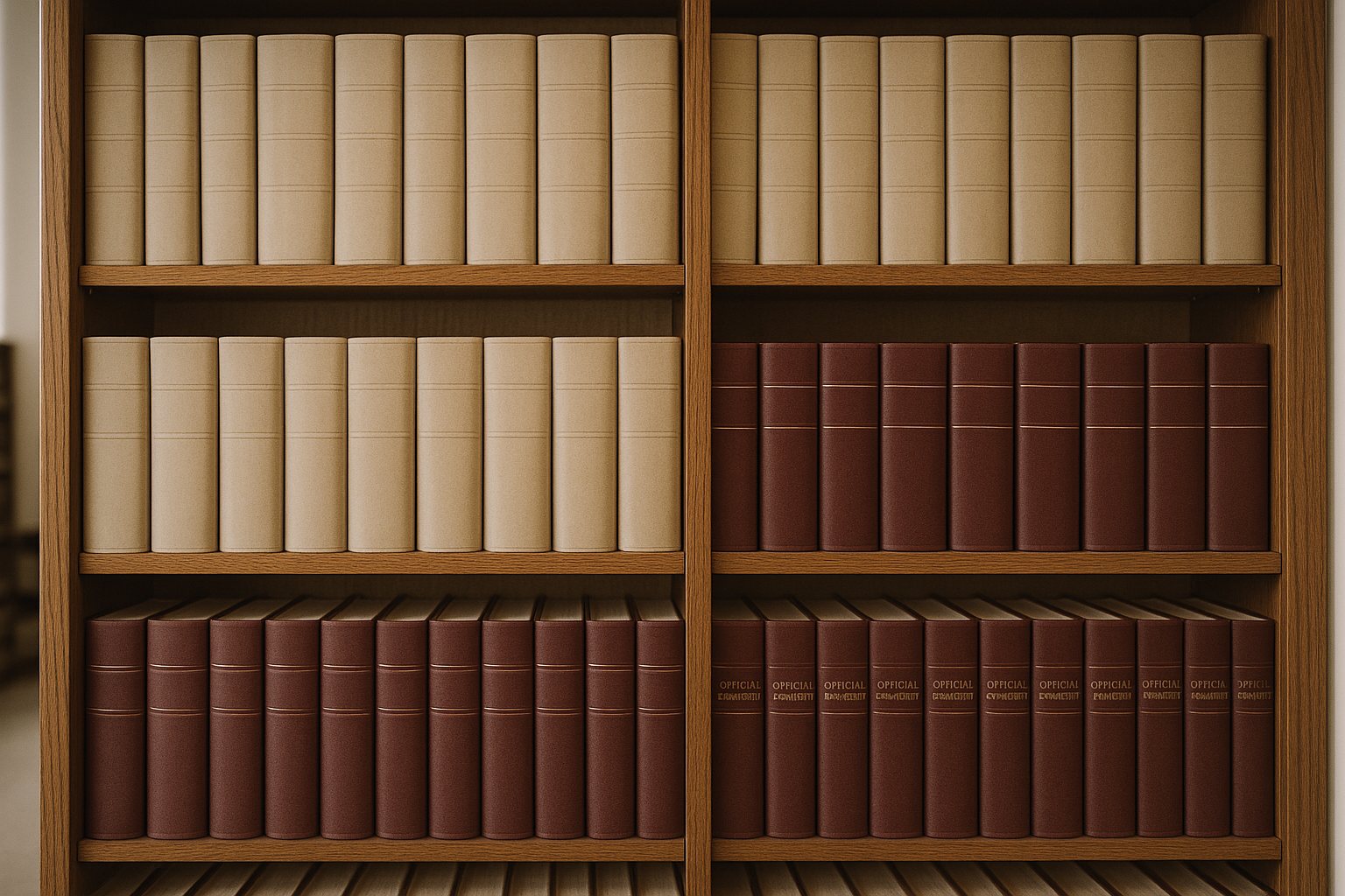 Tomos jurídicos en estantería de biblioteca legal: reforma de la LEC por la Ley 42/2015